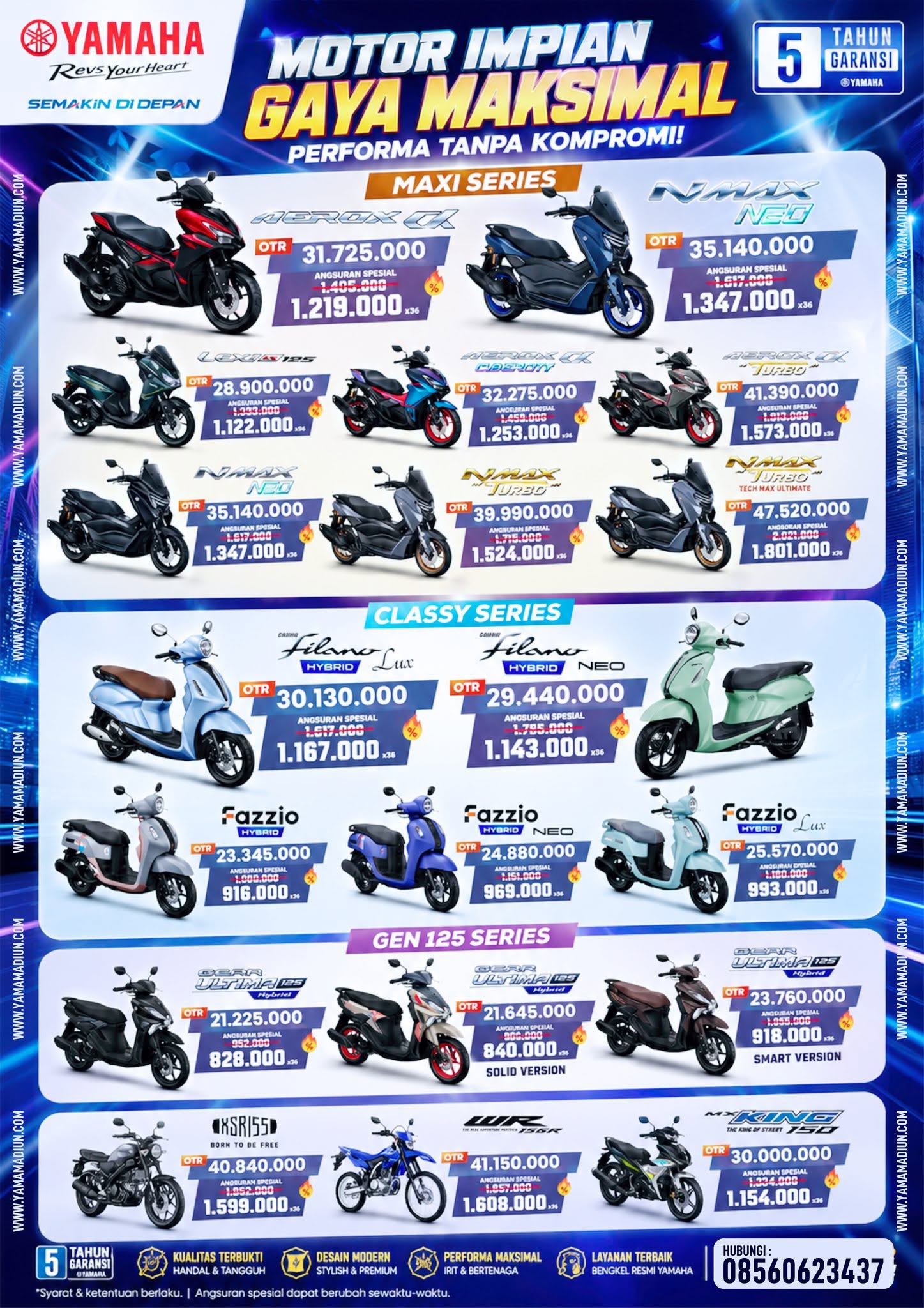 Brosur Yamaha Madiun terbaru